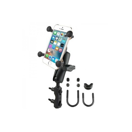 Pack complet RAM MOUNTS X-Grip bras medium fixation en U sur guidon ou réservoir de frein/embrayage - smartphones S/M