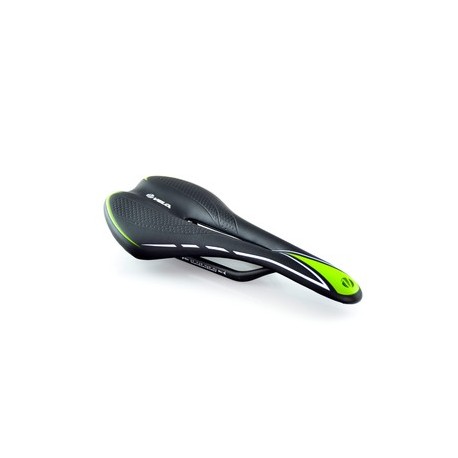 Selle Racing VELO Miles I0 Découpe de zone Rails en carbone homme noir / Vert