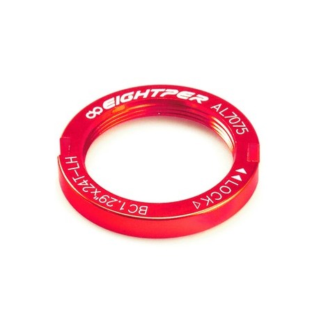 Lockring à pignon fixe EIGHTPER rouge anodisée