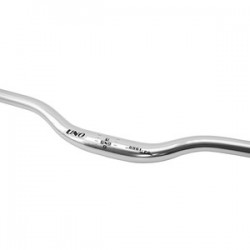 Cintre de vélo VTT / Ville UNO Rise bar Ø31,8 - 640 mm Argent