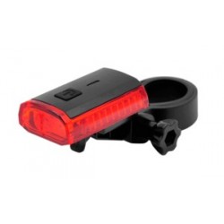 Feu arrière de sécurité pour vélo led V BIKE avec stop tech batterie rechargeable intégrée