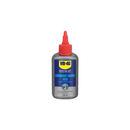 Lubrifiant chaine conditions humides vélo WD 40 Specialist 100ml