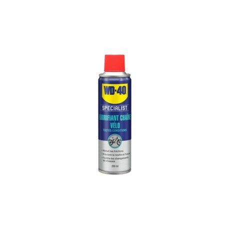 Lubrifiant chaine toutes conditions WD 40 Specialist vélo Spray 250ml