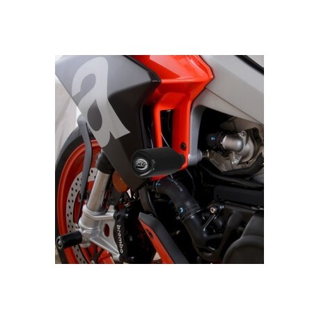 Tampons de protection R&G RACING Aero noir - Aprilia Tuono 660