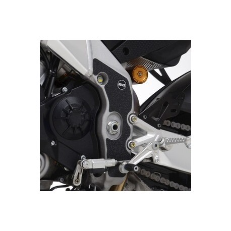 Kit protection de cadre R&G RACING - cadre noir (2 pièces) Aprilia Tuono V4 1100