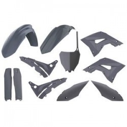 Kit plastique POLISPORT gris nardo Honda CR125/250