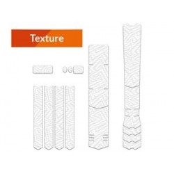 Kit XL protection adhésive pour cadre de vélo ALGIS Texture blanc