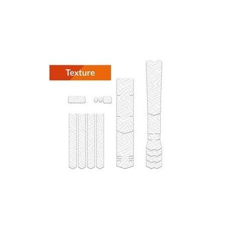 Kit XL protection adhésive pour cadre de vélo ALGIS Texture blanc