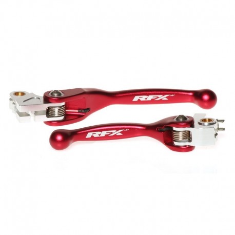 Ensemble de leviers flexibles forgés RFX Race (Rouge)- Honda CRF250/450