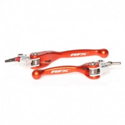 Ensemble de leviers flexibles forgés RFX Race (Orange) - KTM SX 65