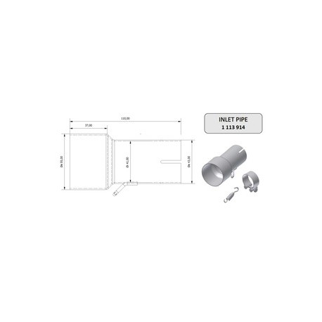 Tube de raccordement MIVV 55 41 mm