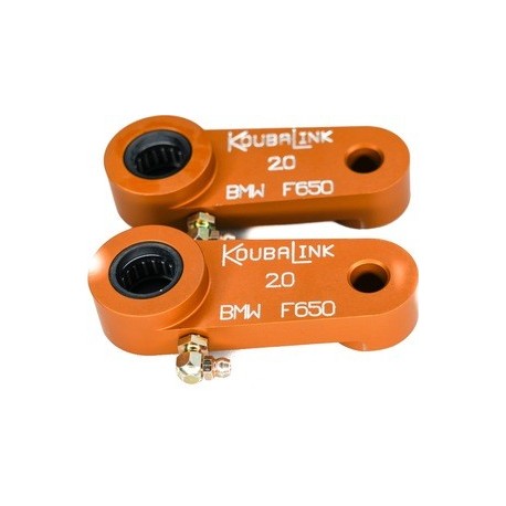 Kit de rabaissement de selle KOUBALINK (50.8 mm) orange - BMW F650 Funduro