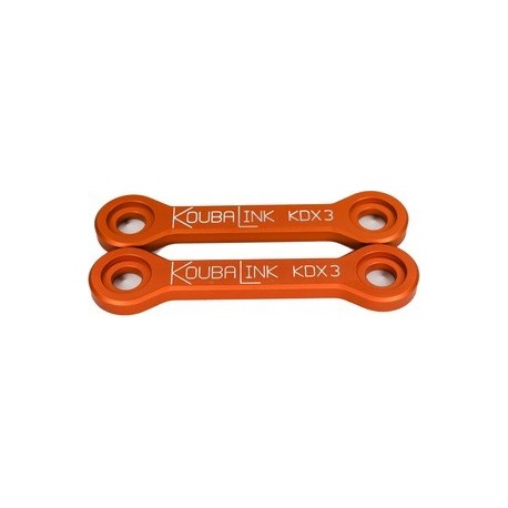 Kit de rabaissement de selle KOUBALINK (57.2 mm) orange Kawasaki KDX200 / 250