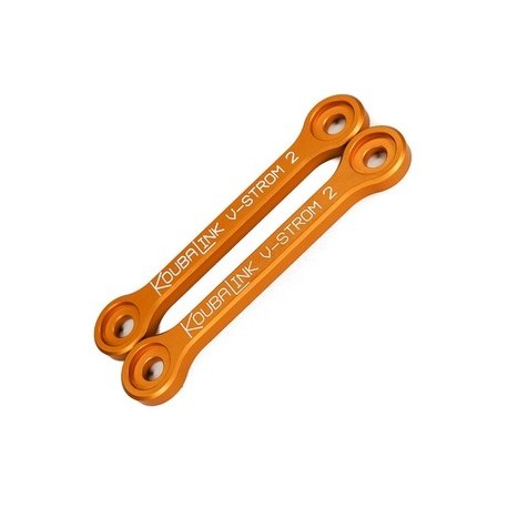 Kit de rabaissement de selle KOUBALINK (28.6 mm) orange Suzuki DL650 / 1000