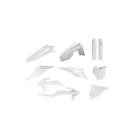 Kit plastique POLISPORT blanc - KTM SX/SX-F