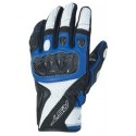 Gants RST Stunt III CE cuir/textile bleu taille S