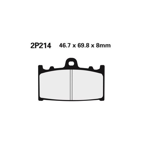 Plaquettes de frein NISSIN 2P-214NS semi-métallique