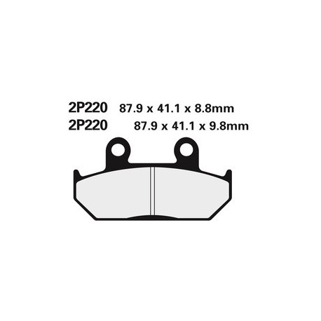 Plaquettes de frein NISSIN 2P-220NS semi-métallique