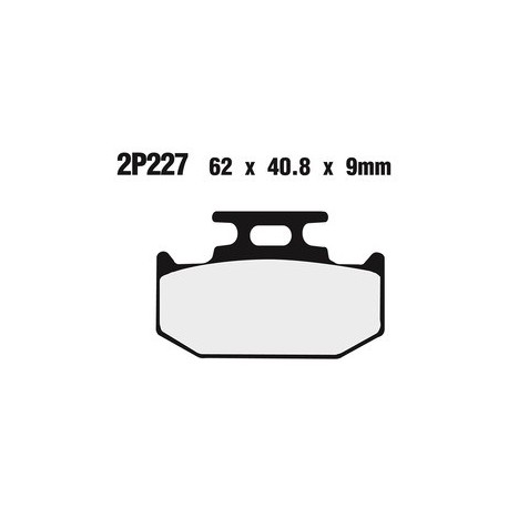 Plaquettes de frein NISSIN 2P-227GS semi-métallique