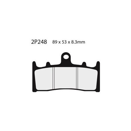 Plaquettes de frein NISSIN 2P-248NS semi-métallique