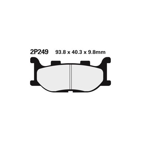 Plaquettes de frein NISSIN 2P-249NS semi-métallique