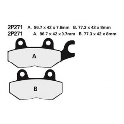 Plaquettes de frein NISSIN 2P-271NS semi-métallique