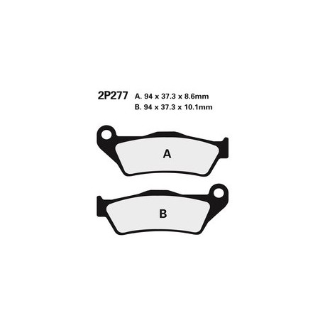 Plaquettes de frein NISSIN 2P-277NS semi-métallique