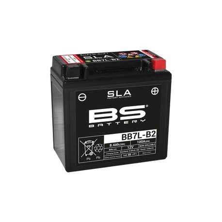 Batterie BS BATTERY SLA sans entretien activé usine - BB7L-B2