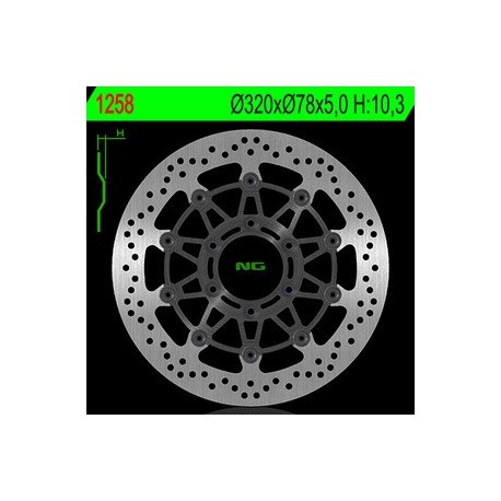 Disque de frein NG BRAKE DISC Flottant - 1258