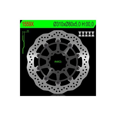 Disque de frein NG BRAKE DISC pétale - 1559X