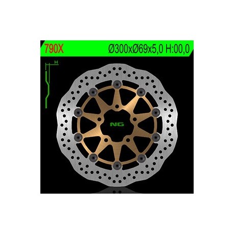 Disque de frein NG BRAKES pétale flottant - 790X