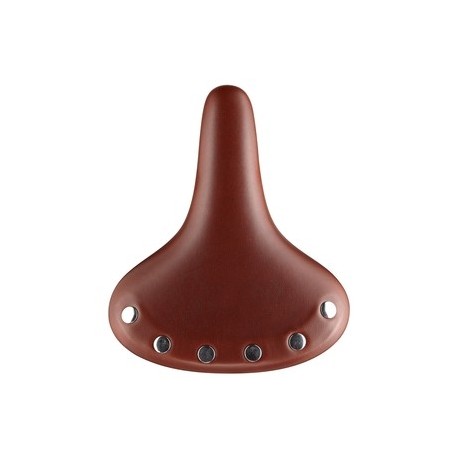 Selle VELO Cruiser sans ressort cuir brun + rivet