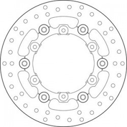 Disque de frein BREMBO Oro semi-flottant - 78B408A9