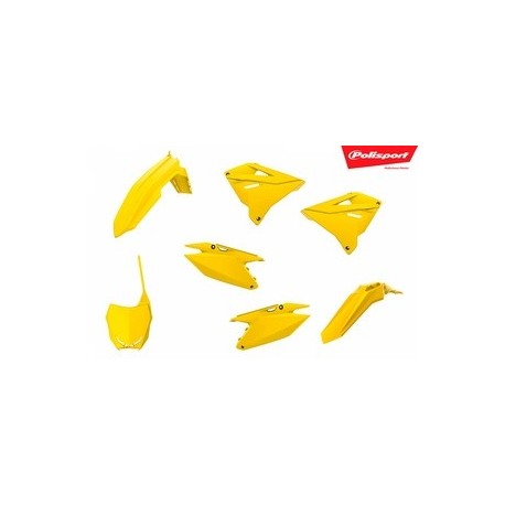 Kit plastique POLISPORT Restyle 2019 jaune Suzuki RM125/250