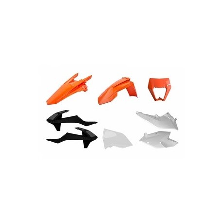 Kit plastique POLISPORT Enduro couleur origine (2018) KTM EXC/EXC-F