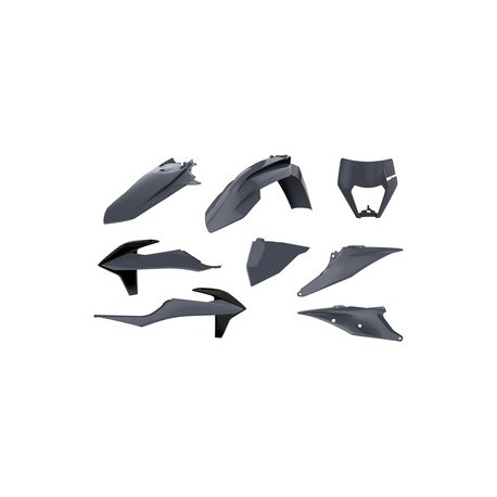 Kit plastique POLISPORT gris nardo KTM