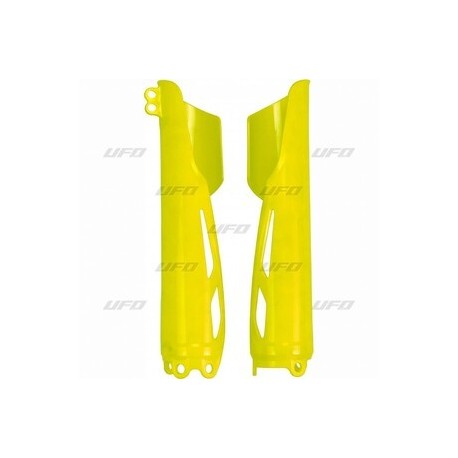 Protège fourche UFO jaune fluo Honda CR250/450R-RX