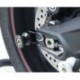 Pions de bras oscillant avec platine R&G RACING noir Triumph