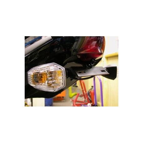 Support de plaque R&G RACING noir Kawasaki ER-6 F/N