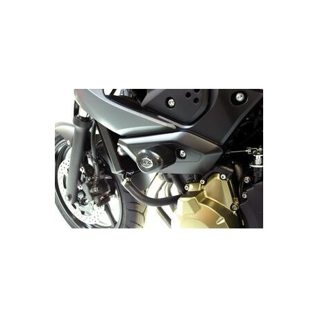 Tampons de protection R&G RACING Aero noir Yamaha XJ6 N/S Diversion