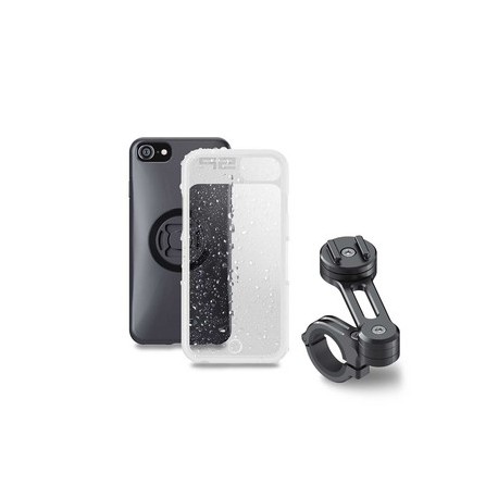 Pack complet SP-CONNECT Moto Bundle fixé sur guidon iPhone 8/7/6S/6