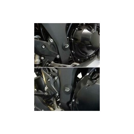 Insert de cadre gauche R&G RACING noir Kawasaki ZX10R/Z1000/R/SX