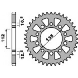 Couronne PBR acier standard 4384 - 520