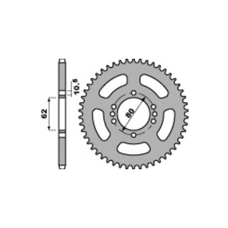 Couronne PBR acier standard 843 - 428