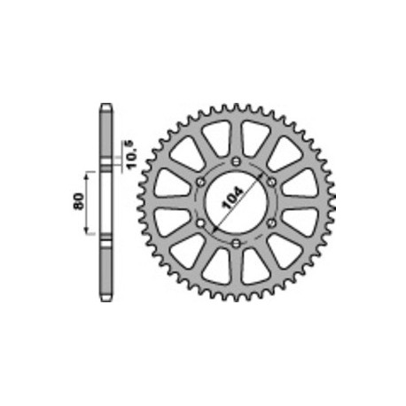 Couronne PBR acier standard 478 - 520