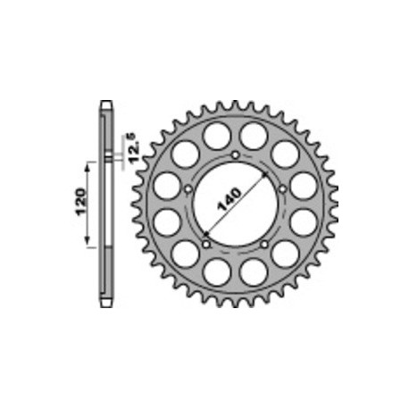 Couronne PBR acier standard 4459 - 530