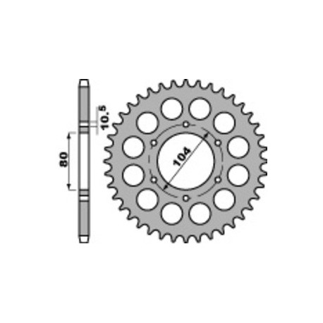 Couronne PBR acier standard 488 - 530