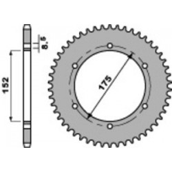 Couronne PBR acier standard 844 - 428