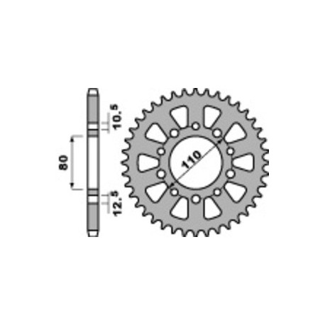 Couronne PBR acier standard 334 - 530