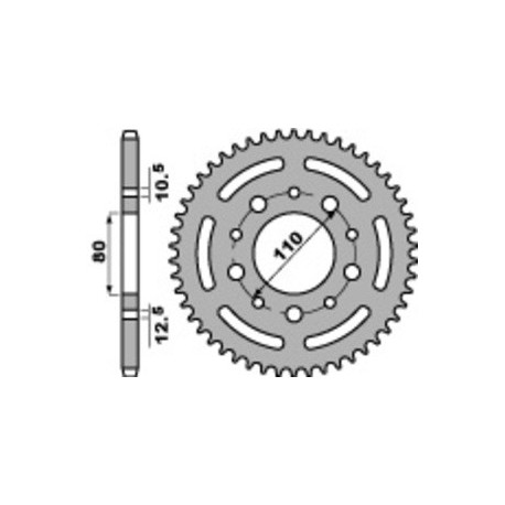 Couronne PBR acier standard 4350 - 525